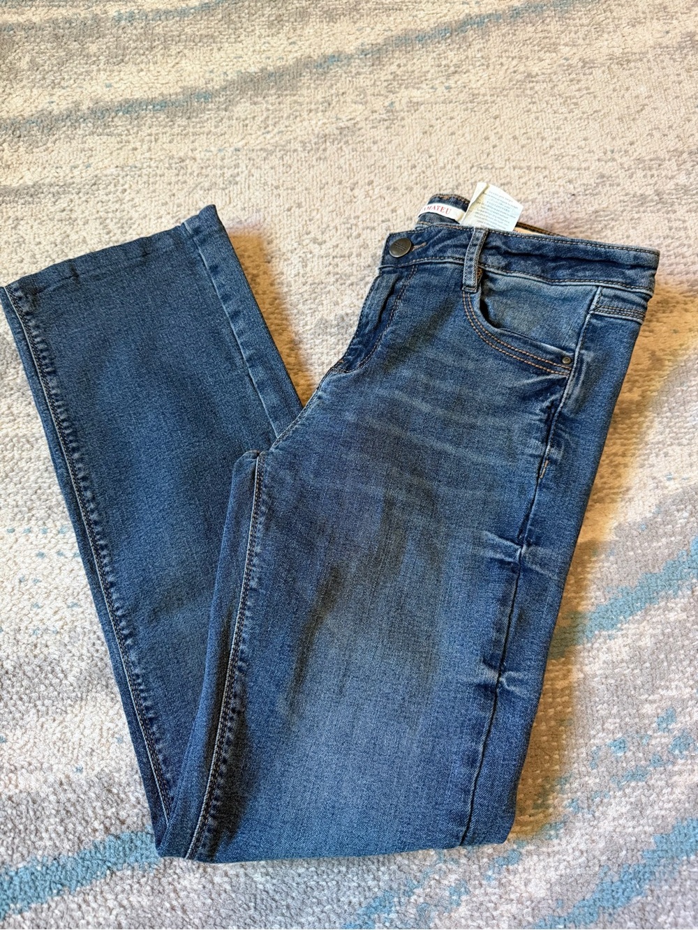 Size 7 Camayeu Straight-Leg Denim Jeans